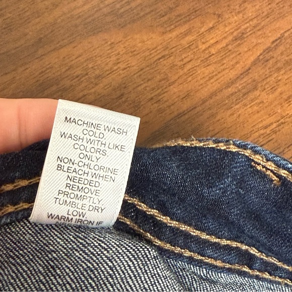 Catherines Denim Hi-Rise Bermuda Shorts 22W Dark Wash Stretch Plus Size - Picture 5 of 6